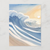 海波 | 水色（青） ポストカード (正面)