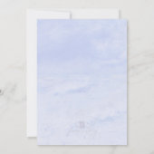 海波：青淡い色の結婚式招待状 招待状 (裏面)