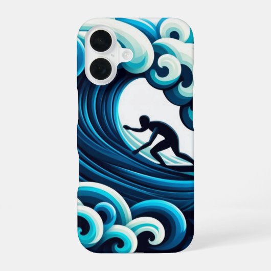海波 iPhone 16ケース (裏面)