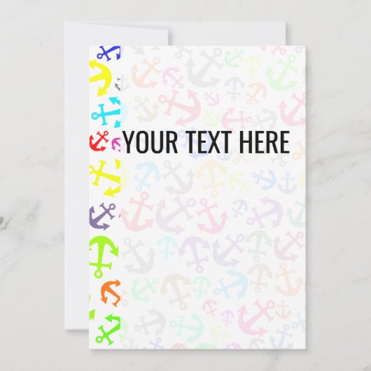 海洋いかりカラフルパターン発表 案内状 (正面)