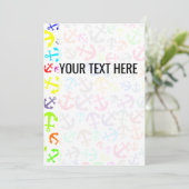 海洋いかりカラフルパターン発表 案内状 (スタンド正面)