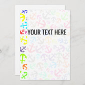 海洋いかりカラフルパターン発表 案内状 (正面/裏面)