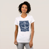 海洋いかり – ヨットクラブパラダイス航海のト Tシャツ (正面フル)