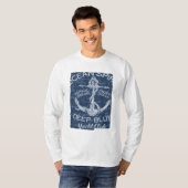 海洋いかり – ヨットクラブパラダイス航海のト Tシャツ (正面フル)