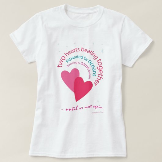 海洋で分けられる Tシャツ (デザイン正面)