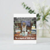 海洋における犬の食塩 ポストカード (スタンド正面)