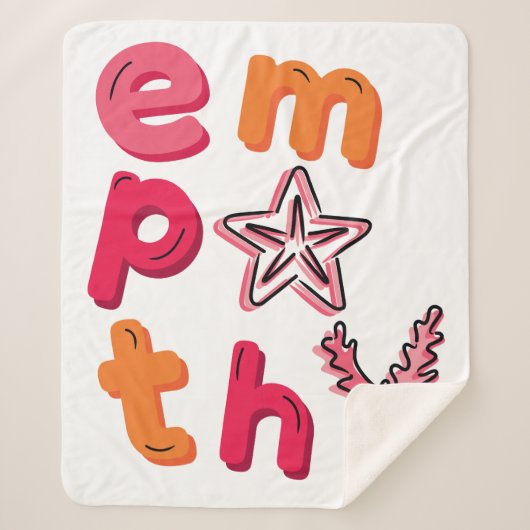 海洋に対する共感を広げる シェルパブランケット (正面)