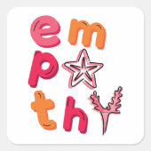 海洋に対する共感を広げる スクエアシール (正面)