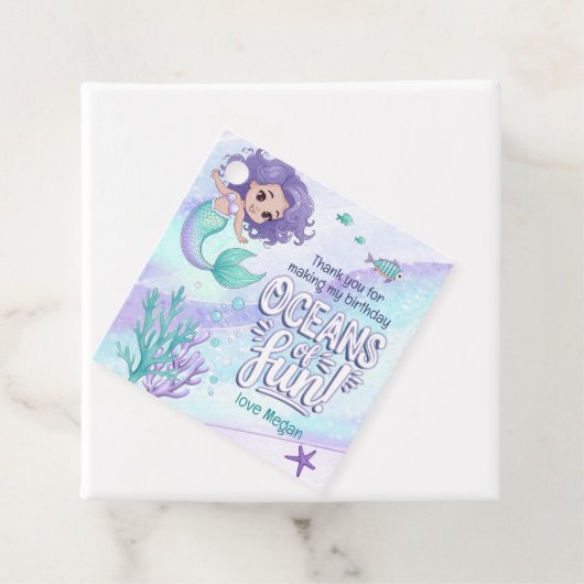 海洋のおもしろいマーメイドありがとうV1 ID1142 フェイバータグ (インサイチュ)