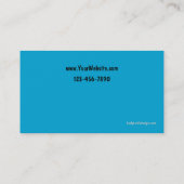 海洋のアクアリウムはカードを整備します 名刺 (裏面)