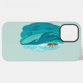 海洋のクジラ iPhoneケース (裏面横)