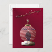 海洋のクリスマスのオーナメントの郵便はがき シーズンポストカード (正面/裏面)