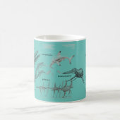 海洋のハ虫類あなたの内部の恐竜のマググレッグポール コーヒーマグカップ (中央)