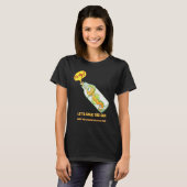 海洋のプラスチックフリー タツノオトシゴの瓶詰め Tシャツ (正面フル)