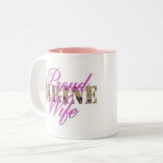 海洋の妻のコーヒー・マグ ツートーンマグカップ (正面左)