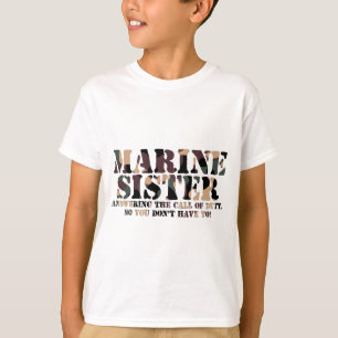 海洋の姉妹の返事呼出し Tシャツ