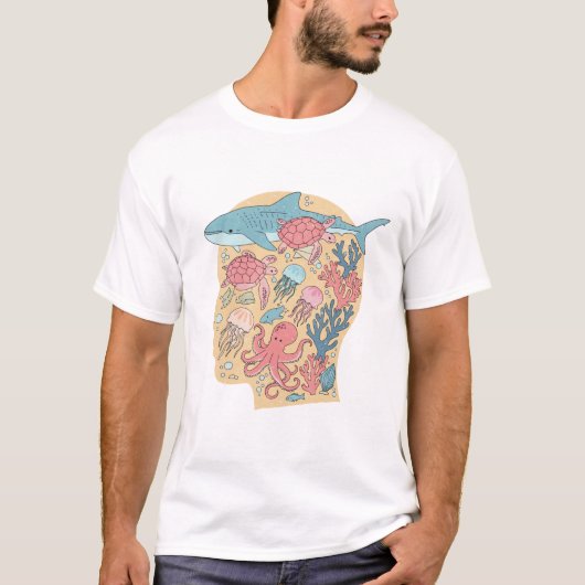 海洋の心 Tシャツ (正面)