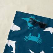 海洋の海の創造物 ビーチタオル (インサイチュ)