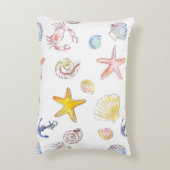 海洋の生命とアンカー アクセントクッション (裏面(縦))