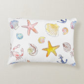 海洋の生命とアンカー アクセントクッション (裏面)