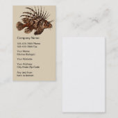 海洋の生物学者の名刺 名刺 (正面/裏面)