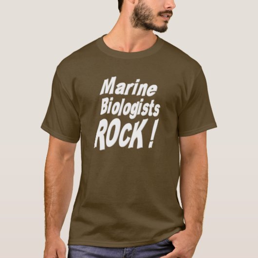 海洋の生物学者の石! Tシャツ (正面)