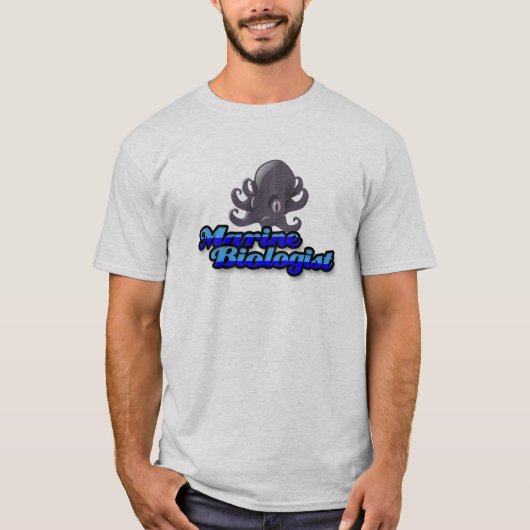 海洋の生物学者のTシャツ Tシャツ (正面)