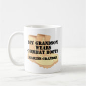 海洋の祖母の孫はDCBを身に着けています コーヒーマグカップ (左)