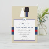 海洋の結婚式招待状 招待状 (スタンド正面)