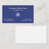 海洋の船遊びのテーマ 名刺 (正面/裏面)