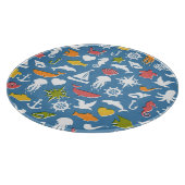 海洋の記号パターン カッティングボード (角)