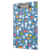 海洋の記号パターン クリップボード (左)