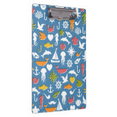 海洋の記号パターン クリップボード (右)