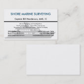 海洋の調査の名刺 名刺 (正面/裏面)