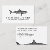 海洋の魚サメ コーリングカード (正面/裏面)