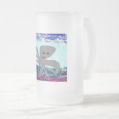 海洋のbeermugを救って下さい フロストグラスビールジョッキ (正面右)