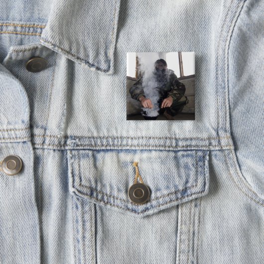 海洋はガス室により多くのCSガスを充填する 缶バッジ (インサイチュ)