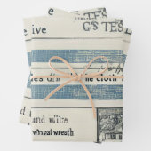 海洋をテーマにしたギフト包装紙 ラッピングペーパーシート (インサイチュ)