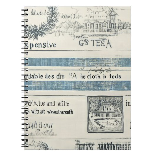 海洋をテーマにしたノート ノートブック (正面)