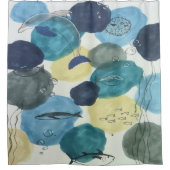 海洋をテーマにした魚の海の生活シャワーカーテン シャワーカーテン (正面)