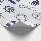 海洋エレメントのラッピング紙 ラッピングペーパー (角)