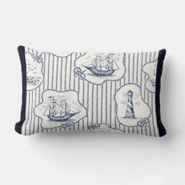 海洋エレメント船ノットマリーンストライプ灯台 ランバークッション