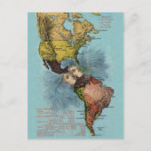 海洋キスヴィンテージ地図はがき ポストカード (正面)