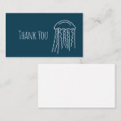 海洋クラゲ水中競技海生活 ノートカード (正面/裏面)