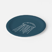 海洋クラゲ水中競技海生活 ペーパープレート (アングル)