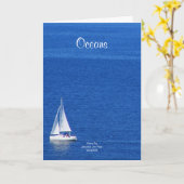 海洋グリーティングカード カード (黄色い花)