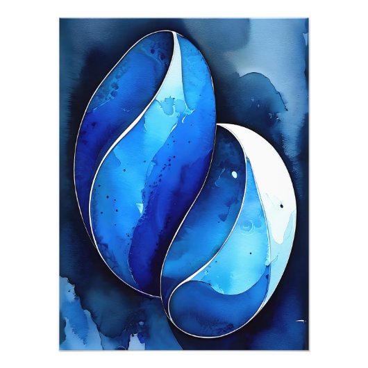 海洋コバルト曲線 フォトプリント            (正面)