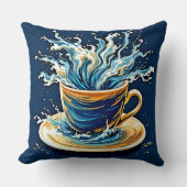 海洋コーヒースプラッシュ クッション (正面)