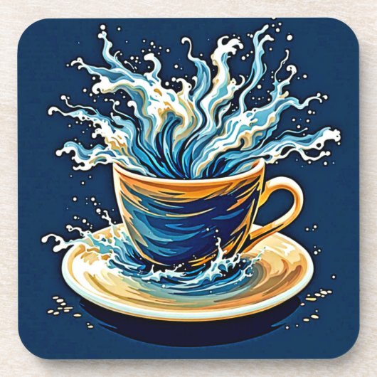 海洋コーヒースプラッシュ コースター (正面)