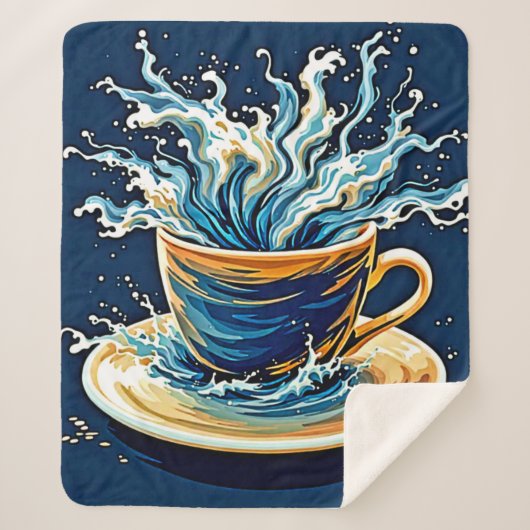 海洋コーヒースプラッシュ シェルパブランケット (正面)